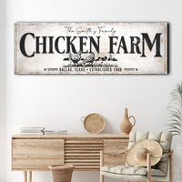 Chicken Family Farm Sign