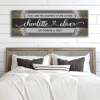 Personalized Happily Ever After Couple Sign VI