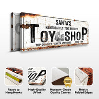 Santa's Toy Shop Sign