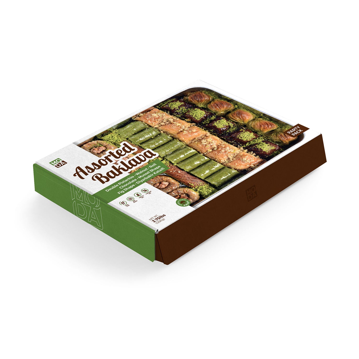 Moda Baklava, Assorted, Party Pack, 2.75lbs (1250g)