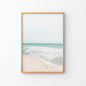 Neutral Summer Photo. Blue Ocean Waves, Sandy Beach