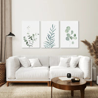 Watercolor Botanical Set of 3 Prints Wall Decor