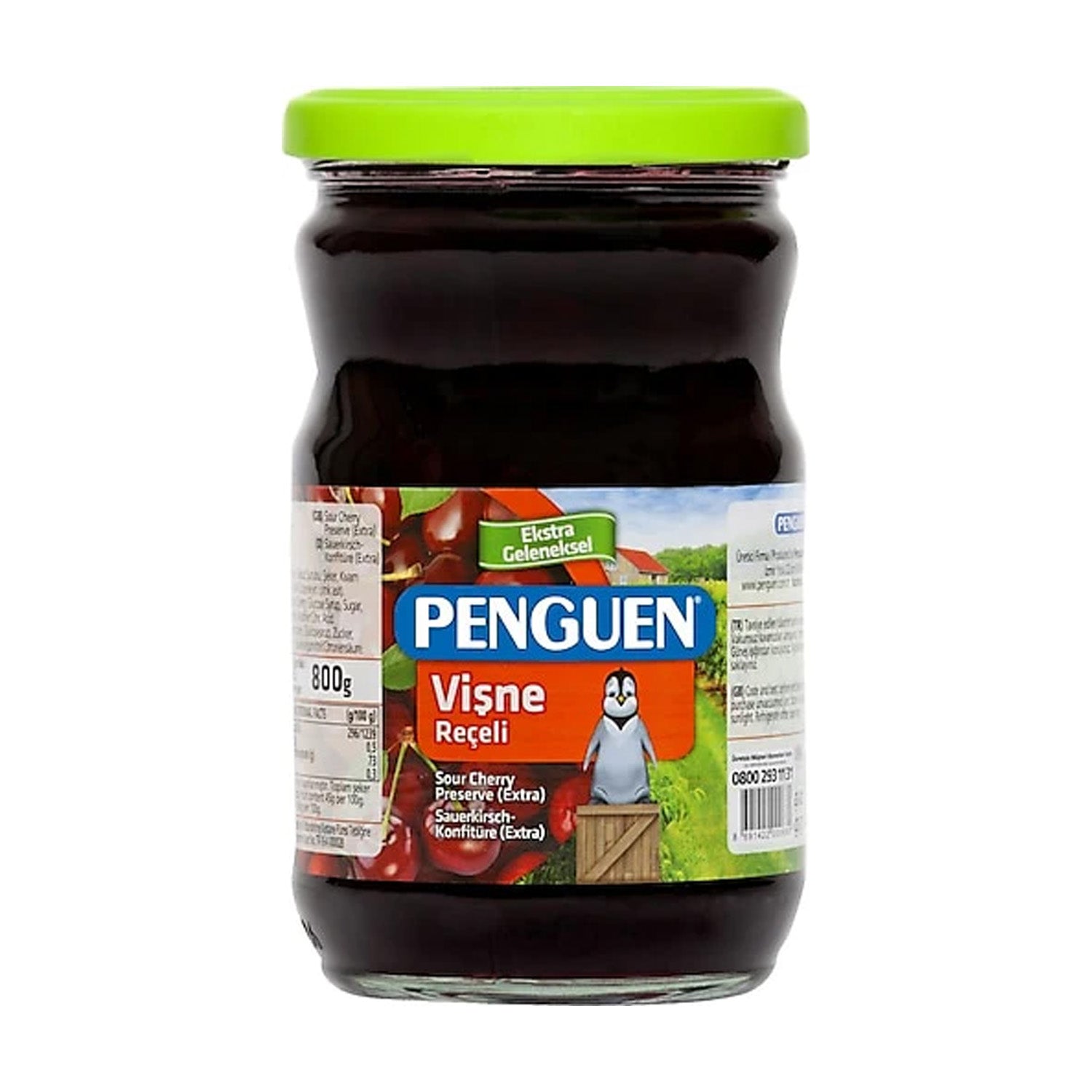 Penguen Sour Cherry Jam Pre 800G