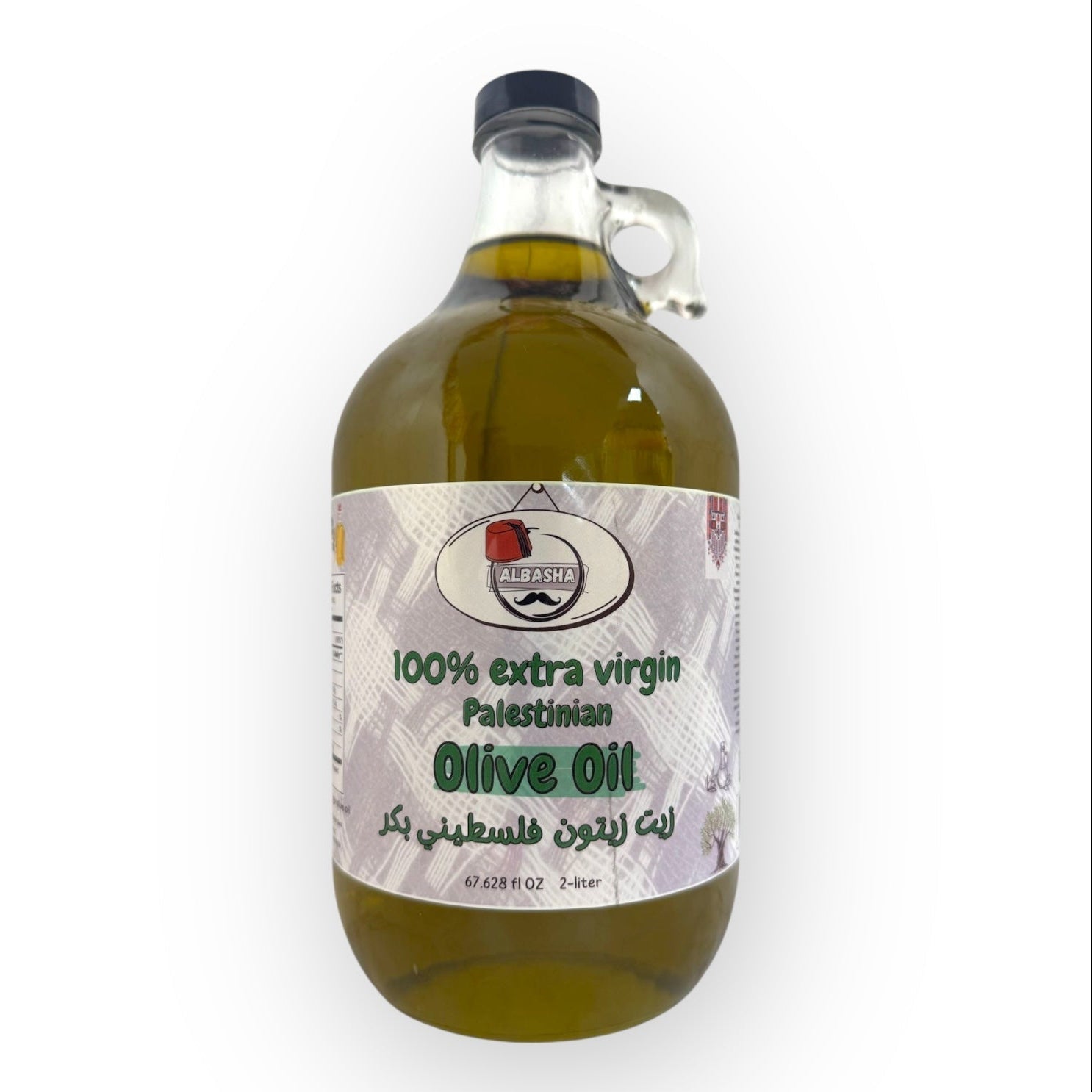 2 Ltr Palestinian Olive Oil - Premium Extra Virgin, Fruity Flavor, Heart-Healthy Benefits