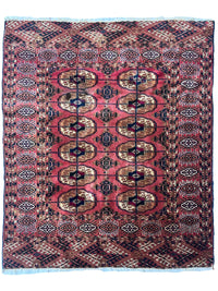 Vintage Tribal Turkoman Tekke Rug 3’4” x 4’