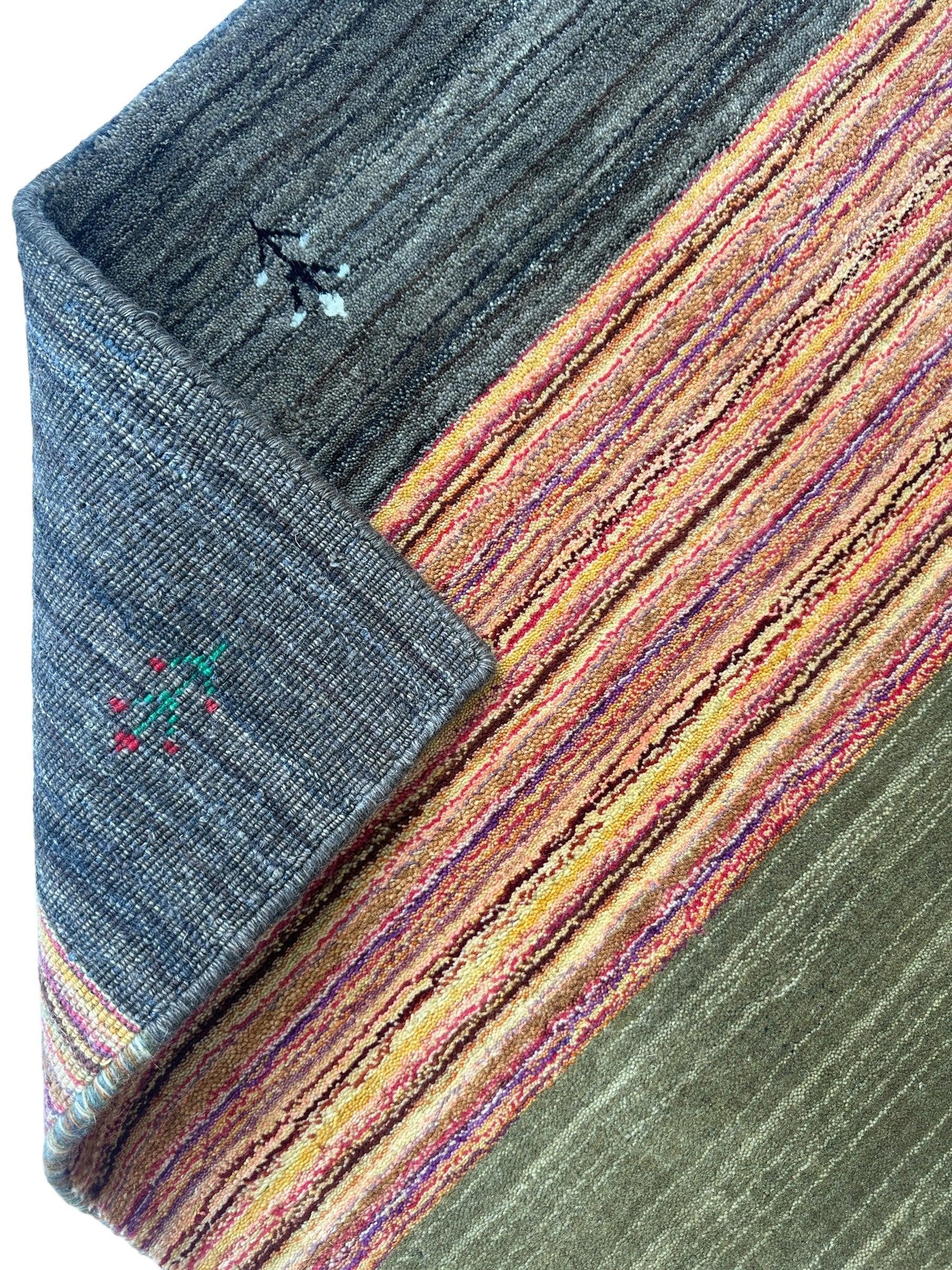 Hand-loomed Indo-Gabbeh Runner Rug 2’7” x 11’4”