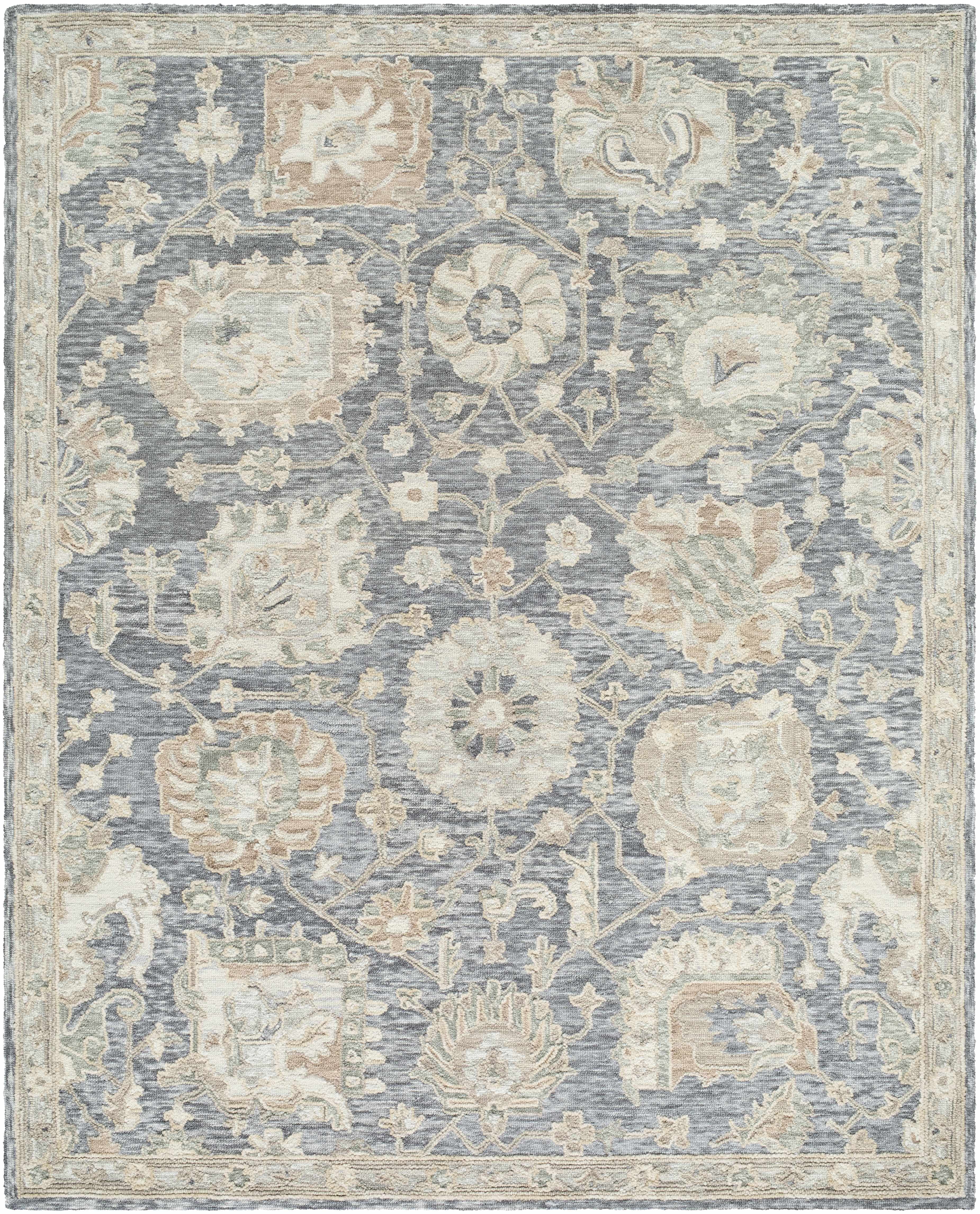 Auryon Hand Tufted Oushak Wool Area Rug