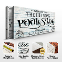 Personalized Poolside Sign II