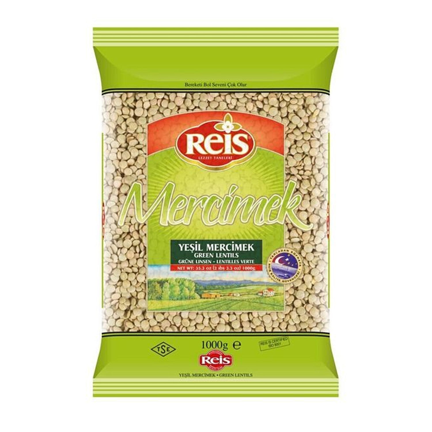 Reis Green Lentils 1Kg