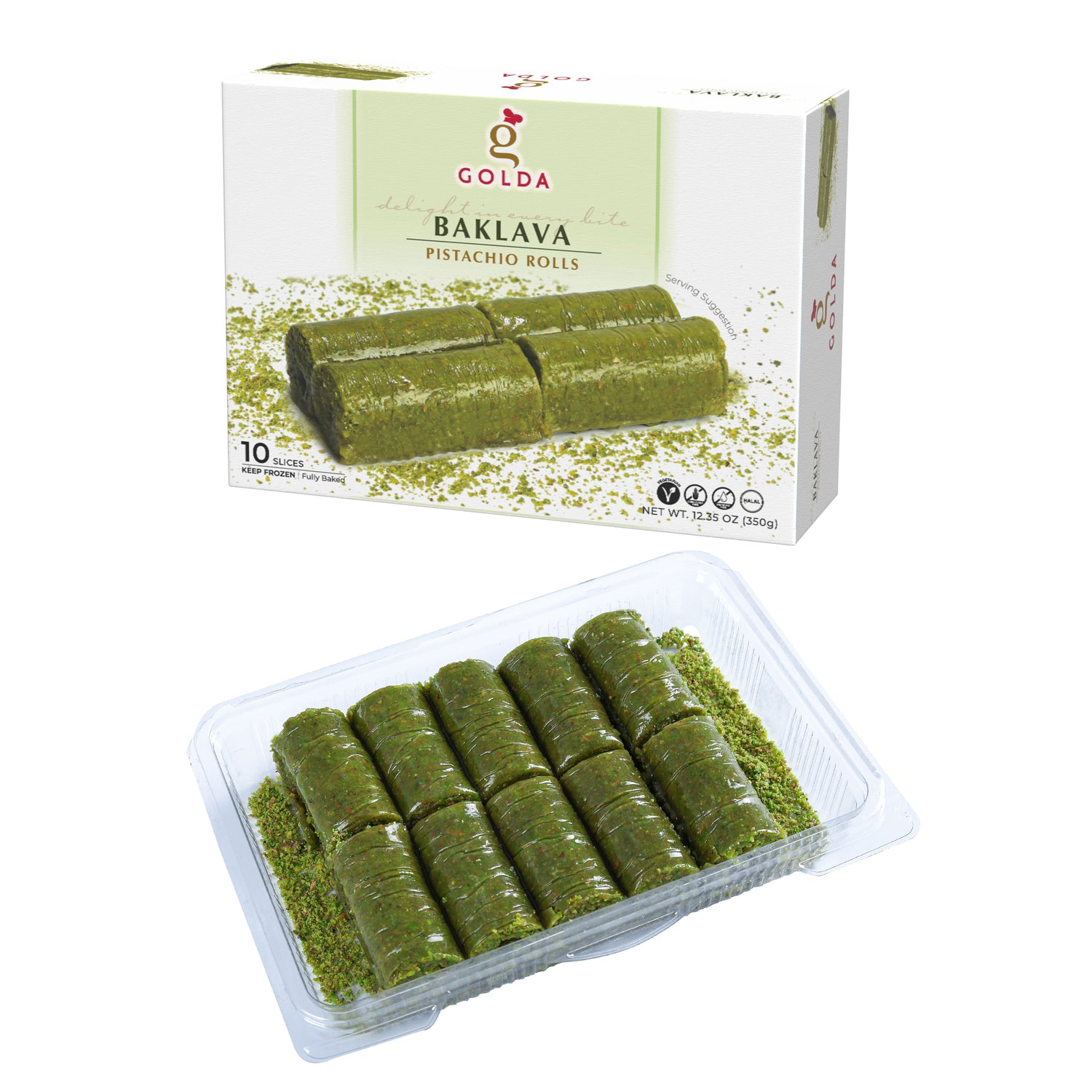 Golda Pistachio Rolls 350 Gr