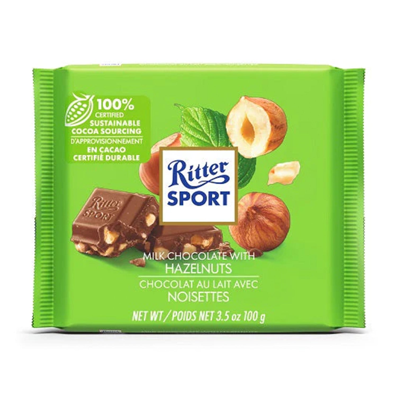 Ritter Milk Chopped Hazeln 100