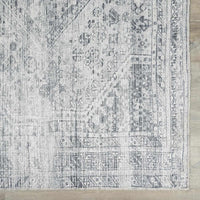Barny Gray Blue Washable Rug