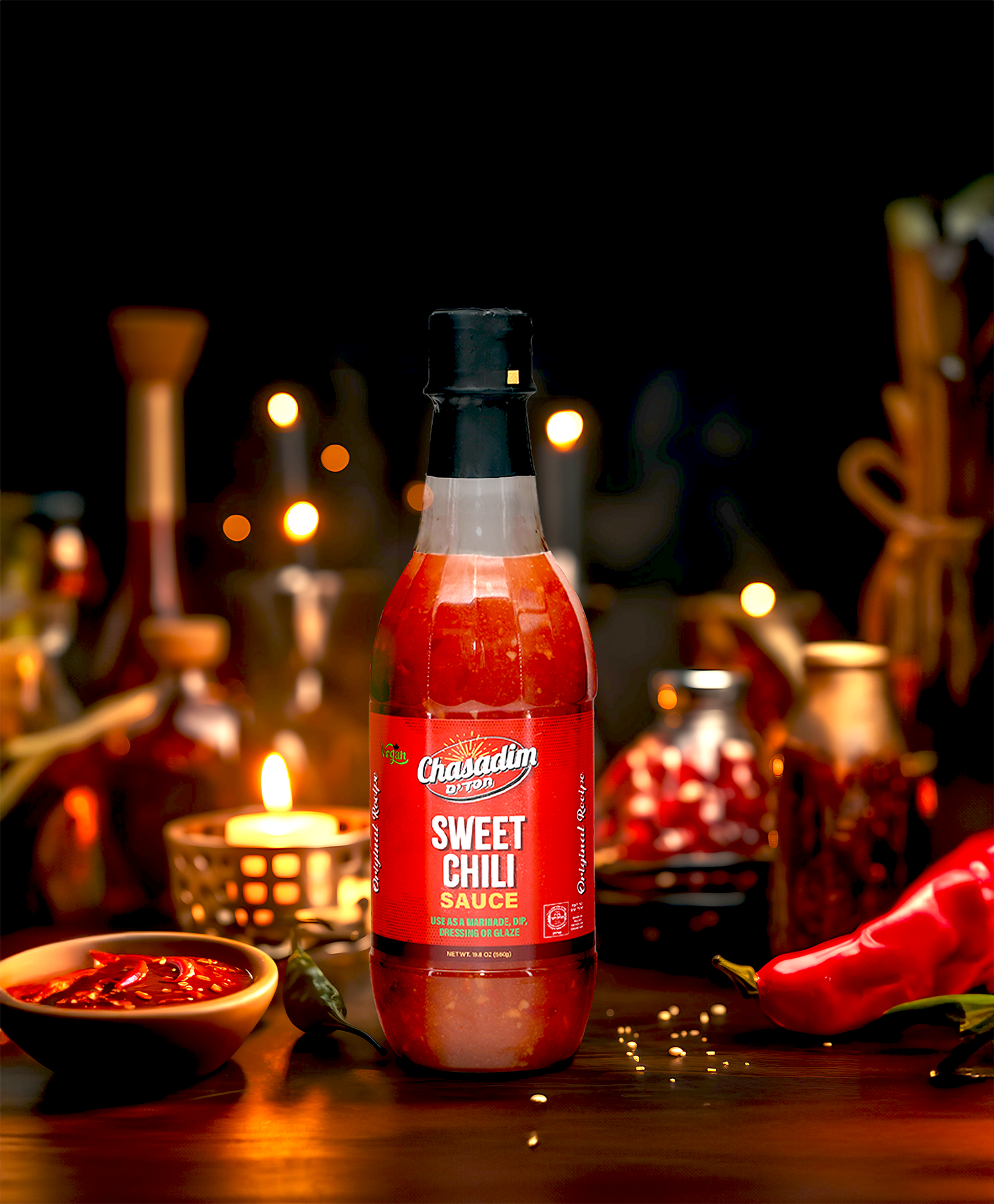 Tatlı Biber Sosu | 19,8 ons | Chasadim