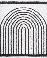 Bauer Plush Black Rainbow Rug - Clearance