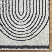 Bauer Plush Black Rainbow Rug - Clearance
