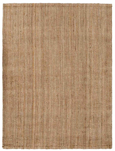 Ambel Chocolate Brown Camel Jute Area Rug