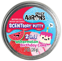 Crazy Aaron's SCENTsory Putty- Watermelon/Birthday Cake