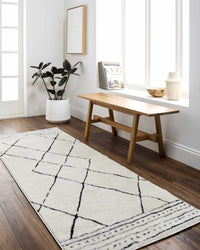 Keone Black & White Thick Rug