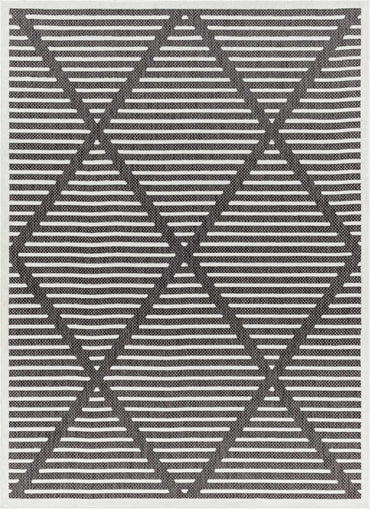 Anah 3D Black Outdoor Rug