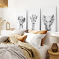 Black and White Jungle Animal Baby Room Decor