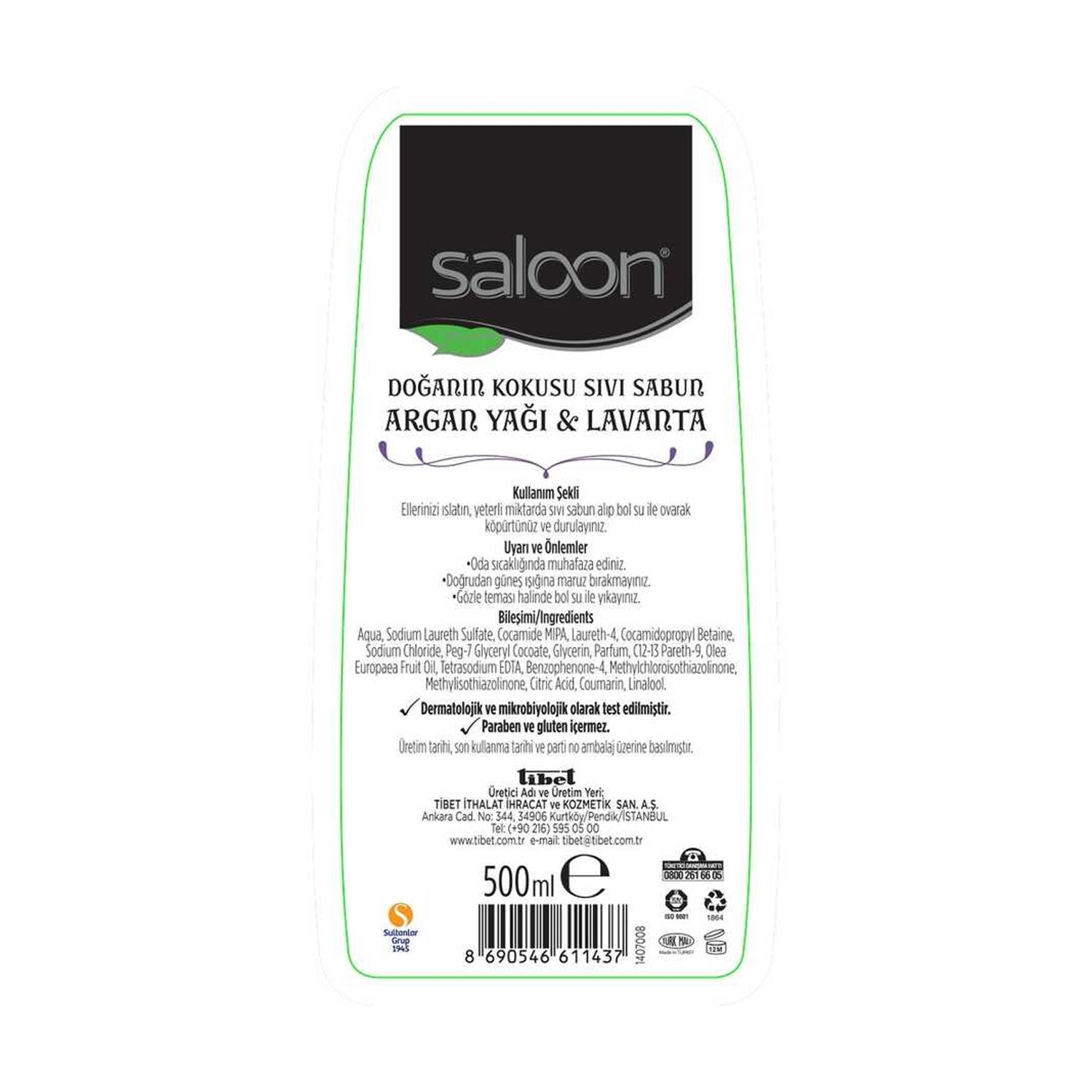 Saloon Argan Oil Soap 500Ml