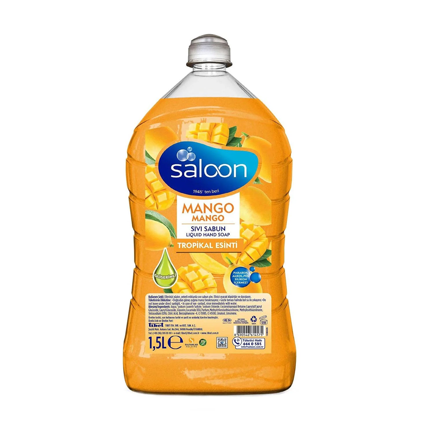 Saloon Liquid Soap Mango 1.5Lt