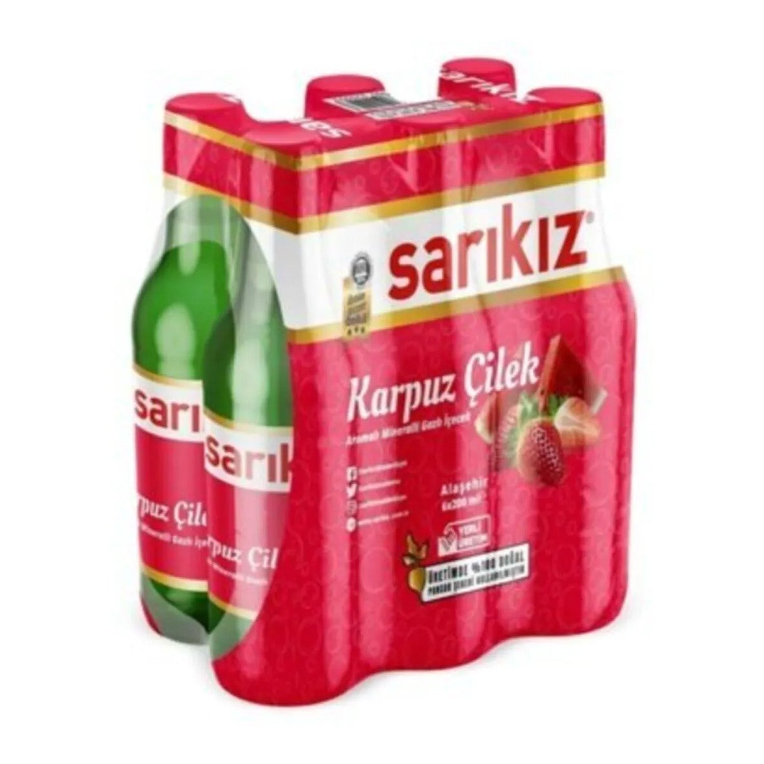 Sarikiz Mineral Water Strawberry & Watermelon 6*200