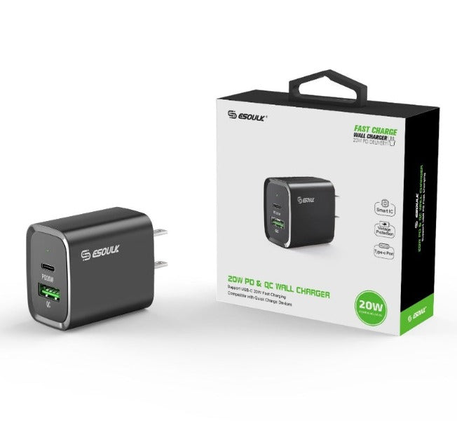 20W PD+QC FAST WALL CHARGER