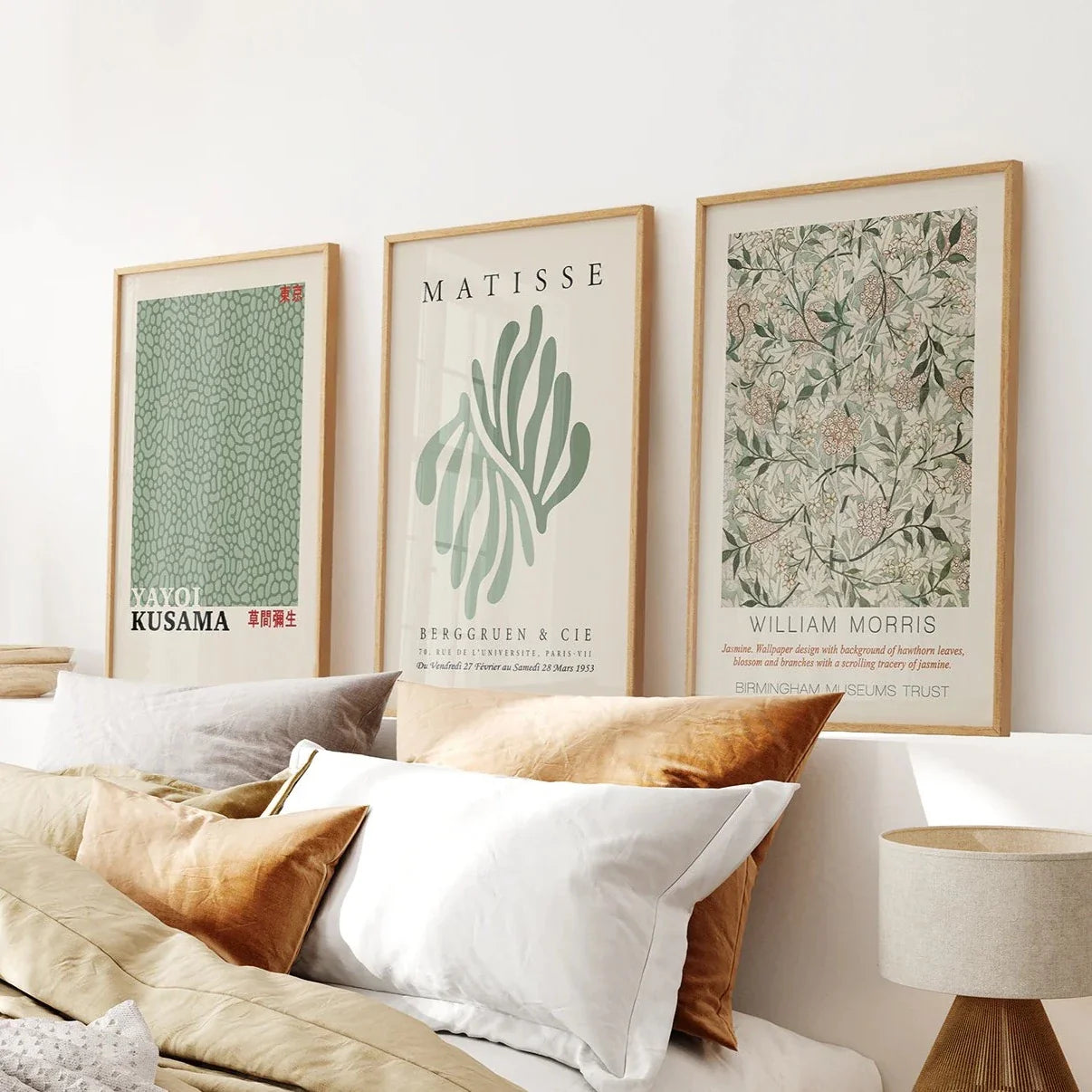 Yayoi Kusama Adaçayı Yeşili Baskılı 3'lü Set