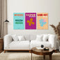 Set of 3 Trendy Y2k Style Posters. Summer Travel Theme