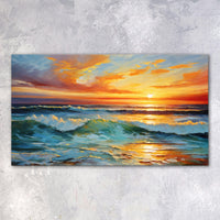 Canvas Print: "Sunset Surge"