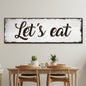 Let's Eat Sign