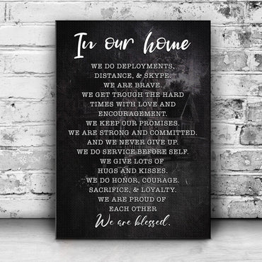 In Our Home We Are Blessed Sign II