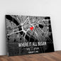 Couple Street Map Sign