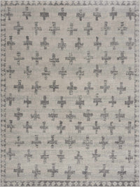 Tigris Swiss Cross Ivory&Gray Area Rug