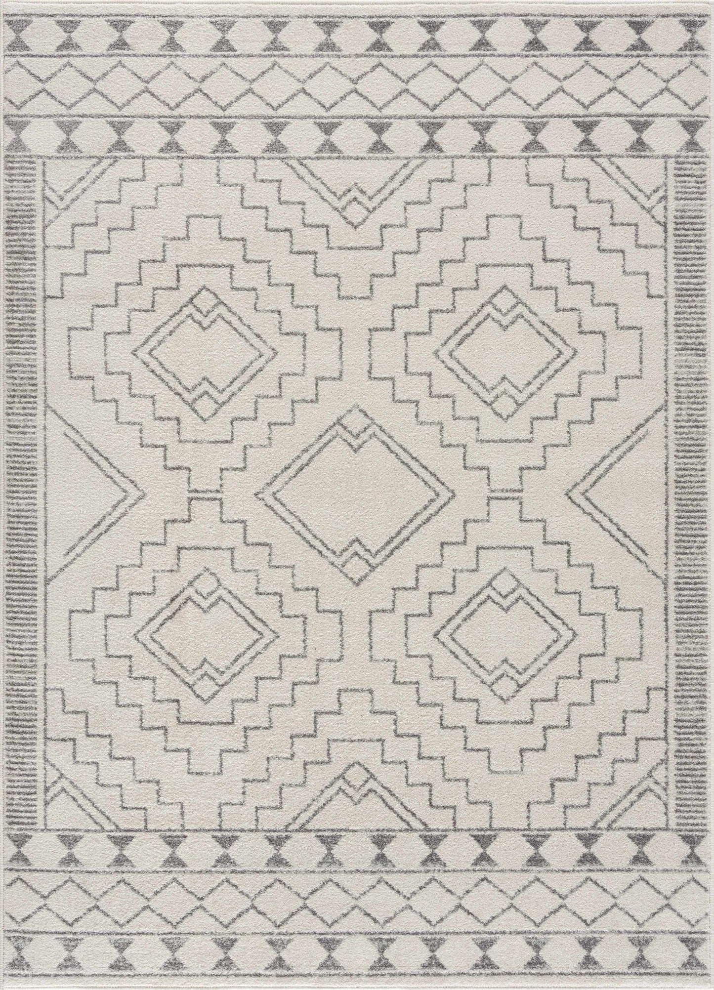KMRSH-4614 Ivory Tribal Carpet - Clearance