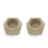 Concrete Mini Tilt Tabletop Planters (Set of 2)