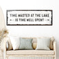 Time At The Lake Sign