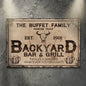 Backyard Bar & Grill Sign VIII