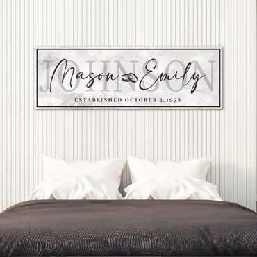 Last Name Wedding Gift Sign