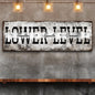 Lower Level Theater Sports Games Basement Bar Sign