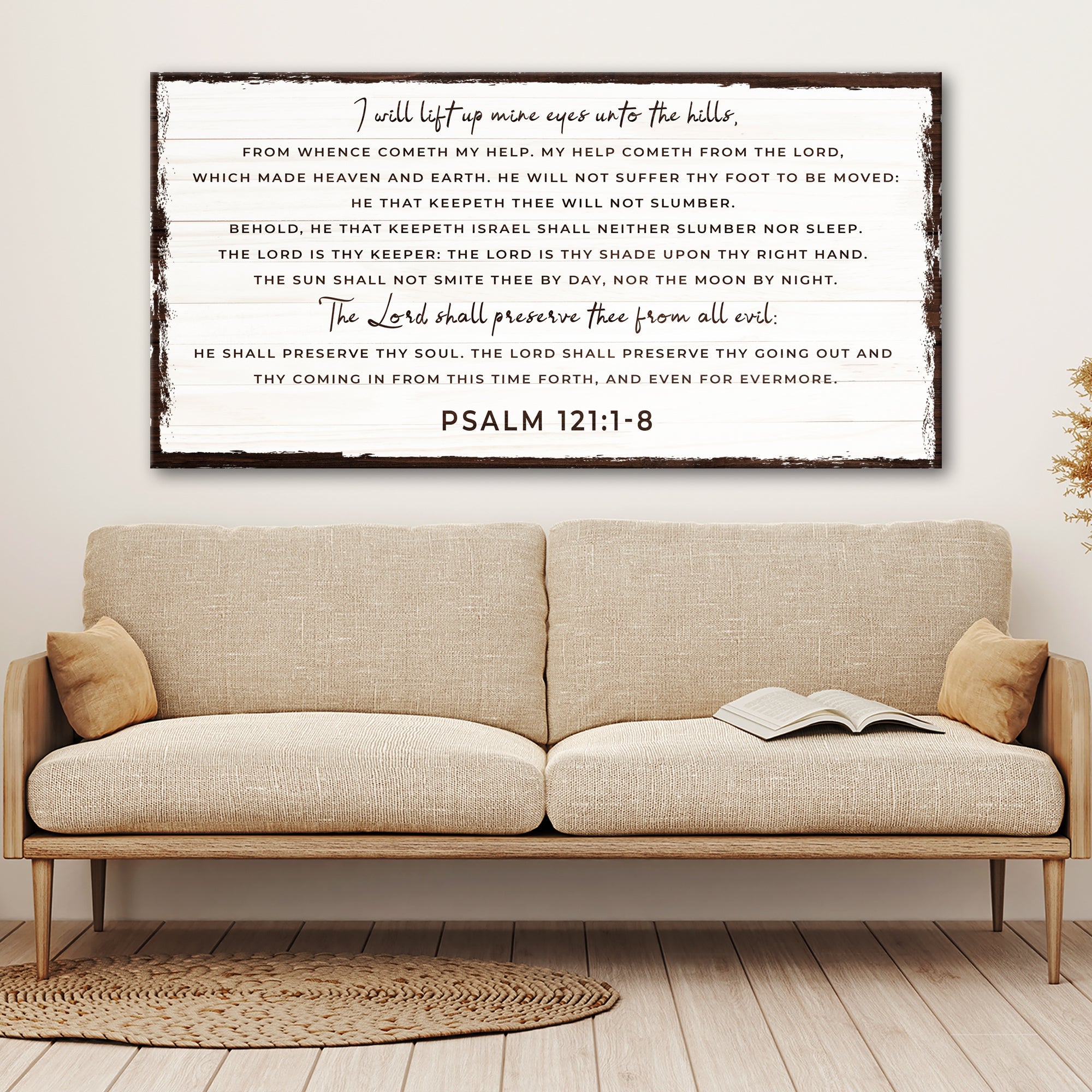 Psalm 121:1-8 - My Help Comes From The Lord Sign