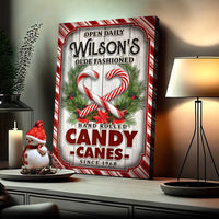 Olde Fashioned Hand Rolled Candy Canes Sign