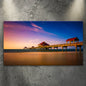 Sunset Near Pier 60 Canvas Wall Art