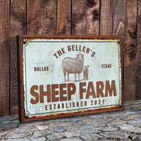 Sheep Farm Sign III