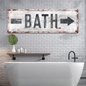 Bath Arrow Sign