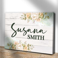 Floral Girls Room Sign