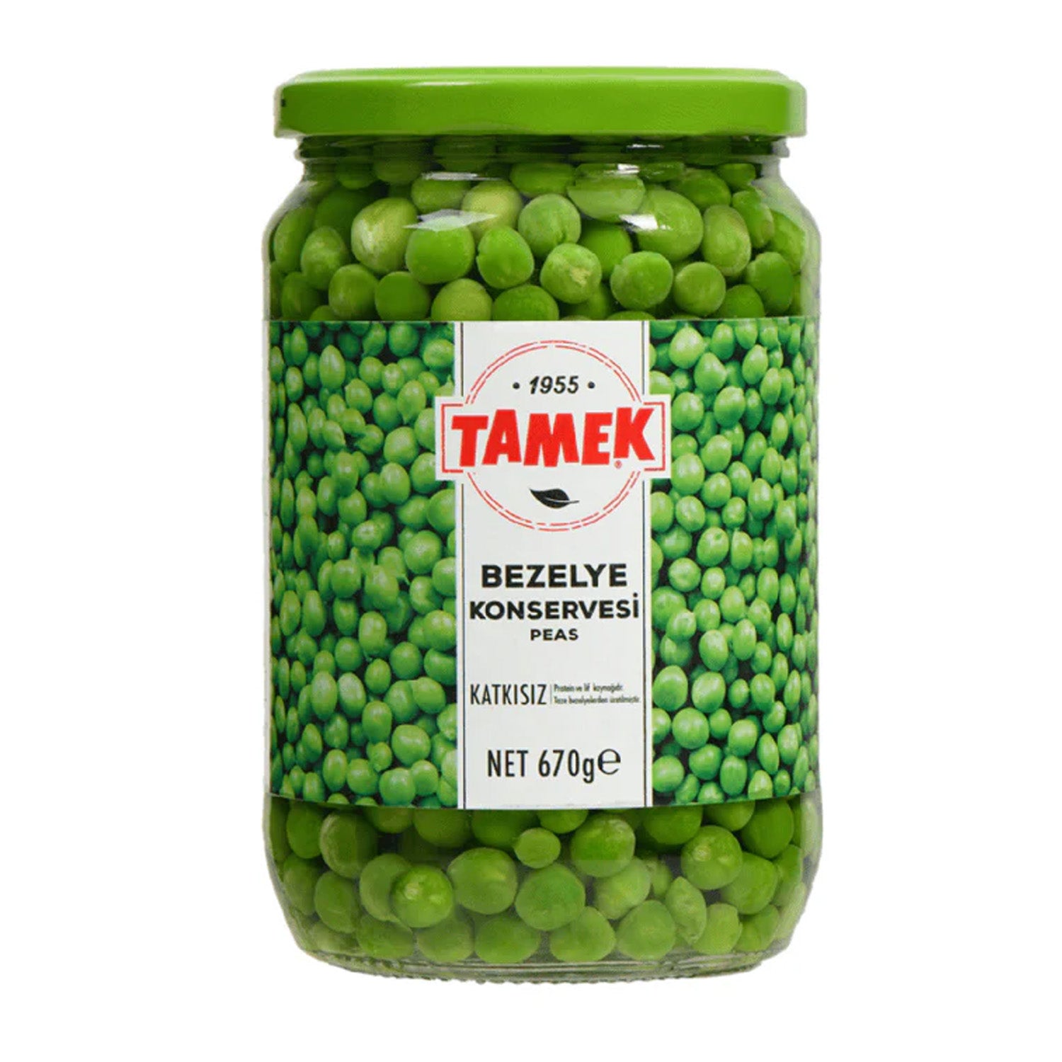 Tamek Yeşil Bezelye Kavanozu 670G