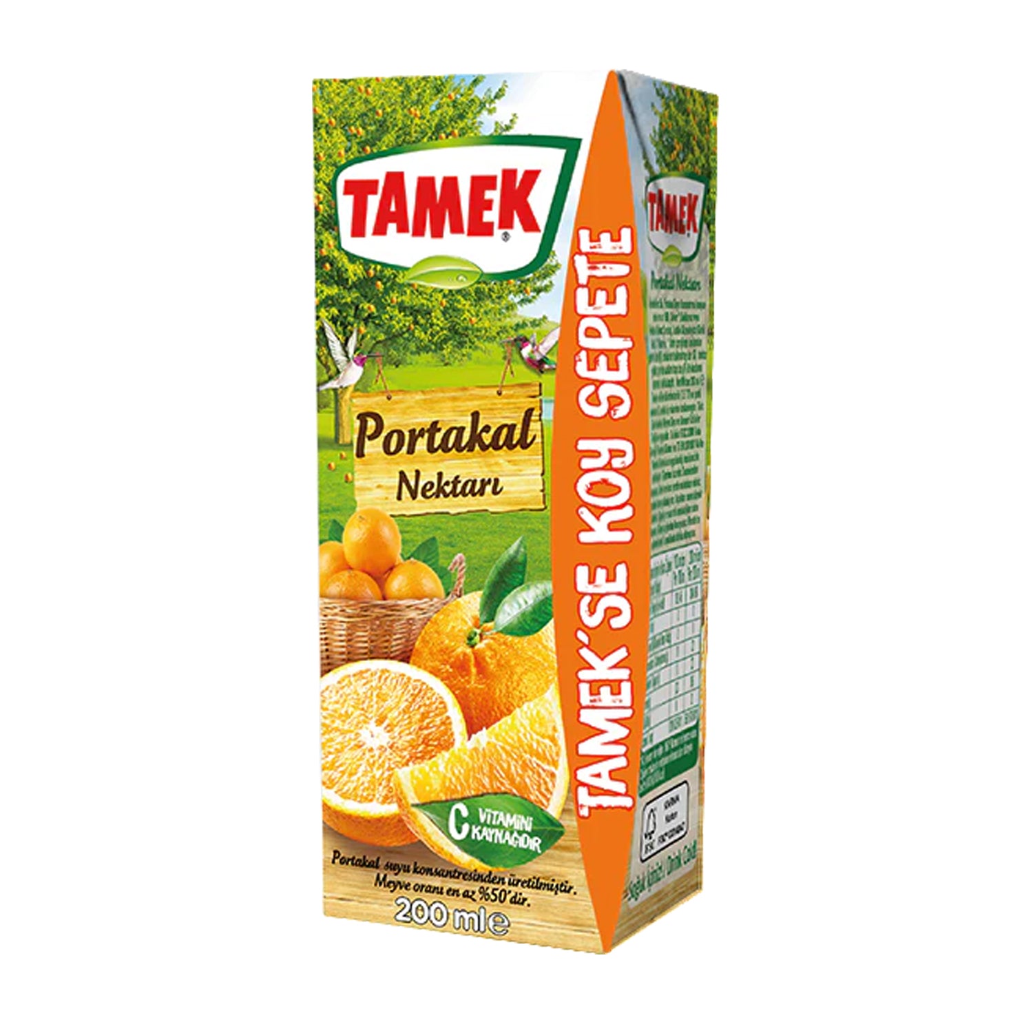 Tamek Orange Juice 200Ml Tetra