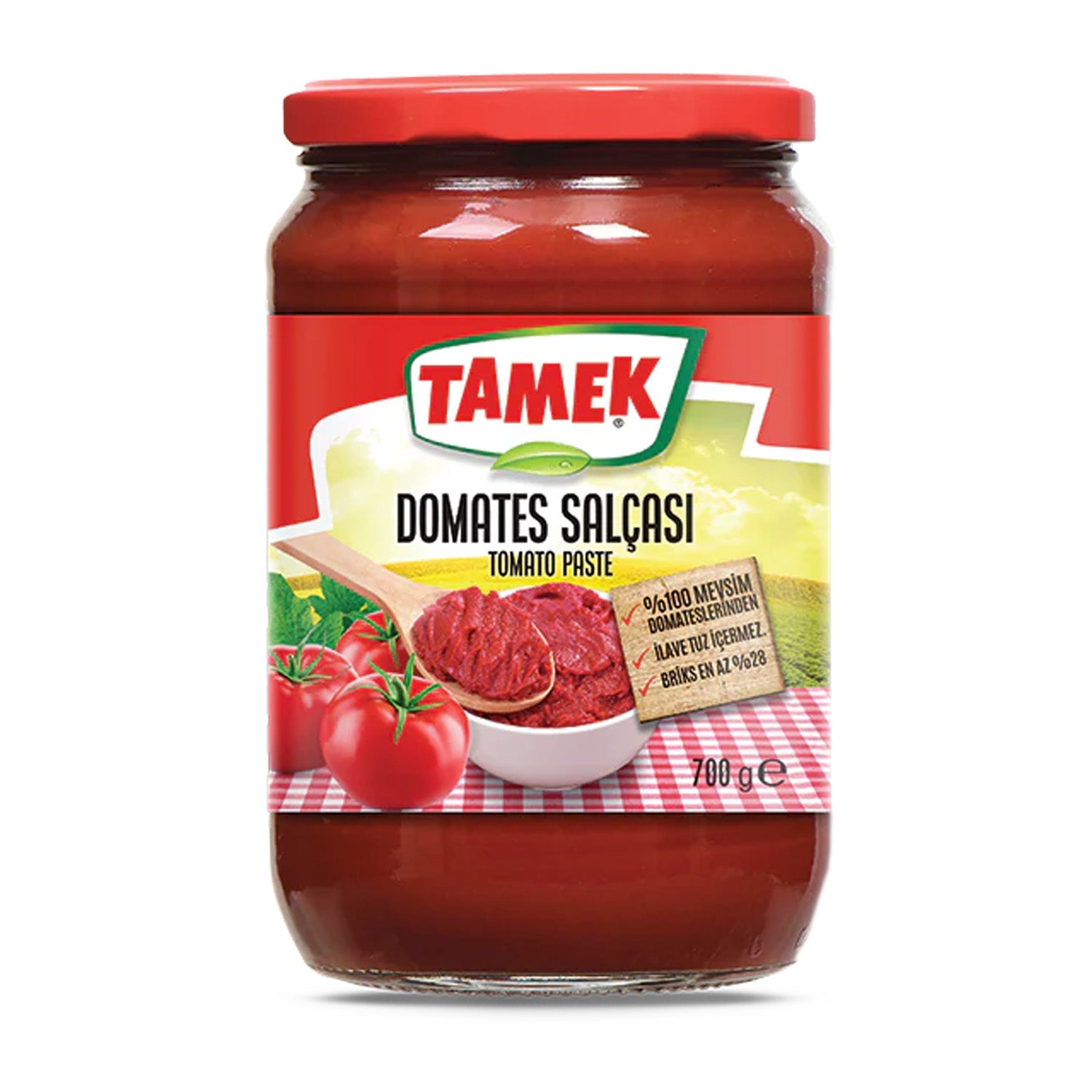 Tamek Domates Salçası 720G Kavanoz